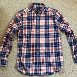 Vineyard Vines Red & White Button Up